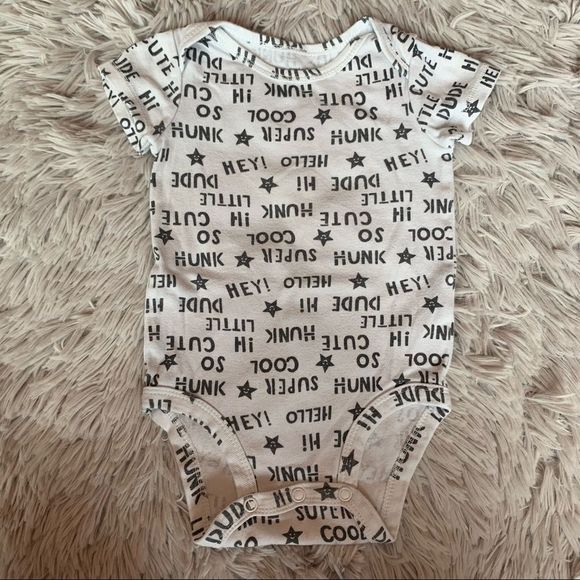 Hunk Hi Little Dude Hey Cute Super Cool Bodysuit - Picture 2 of 7